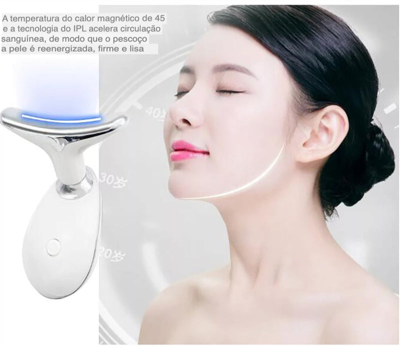 Massageador facial de íon ultrassônico para lifting - Cuidado facial